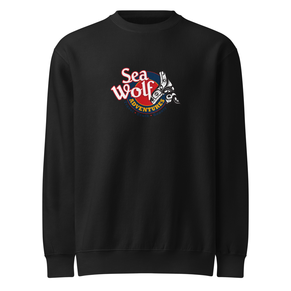 Sea Wolf Crest Crewneck — Black
