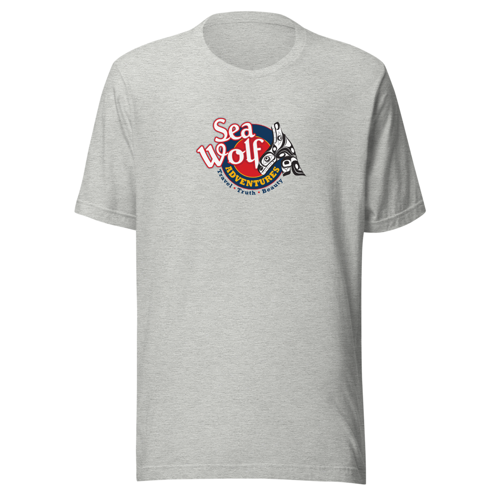 Sea Wolf Crest Tee — Heather Grey