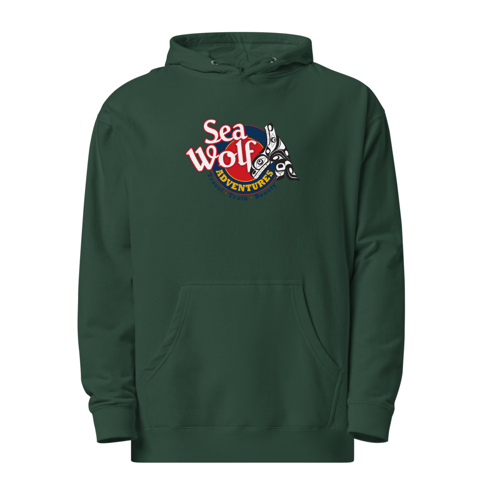 Sea Wolf Crest Hoodie — Alpine Green