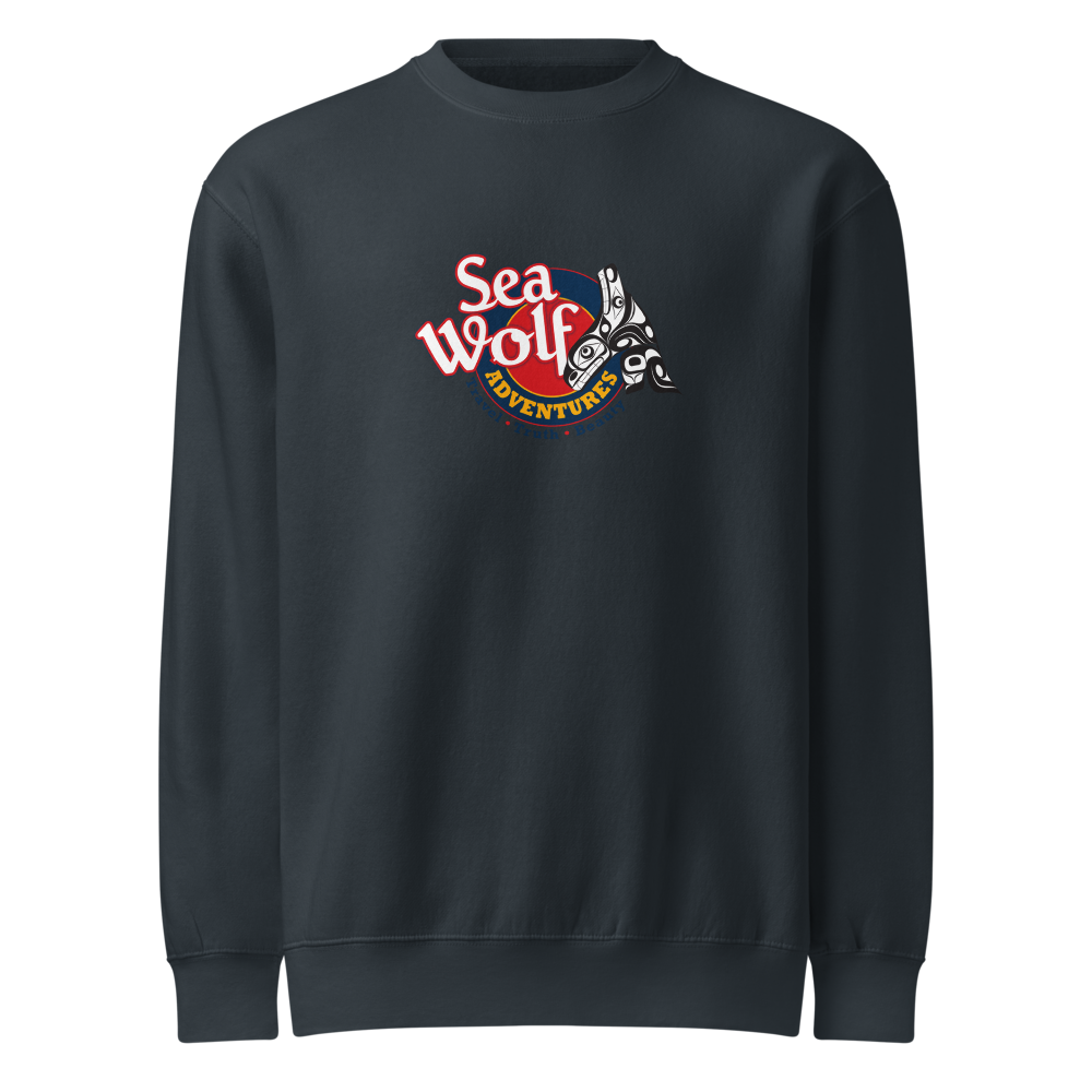Sea Wolf Crest Crewneck — Navy