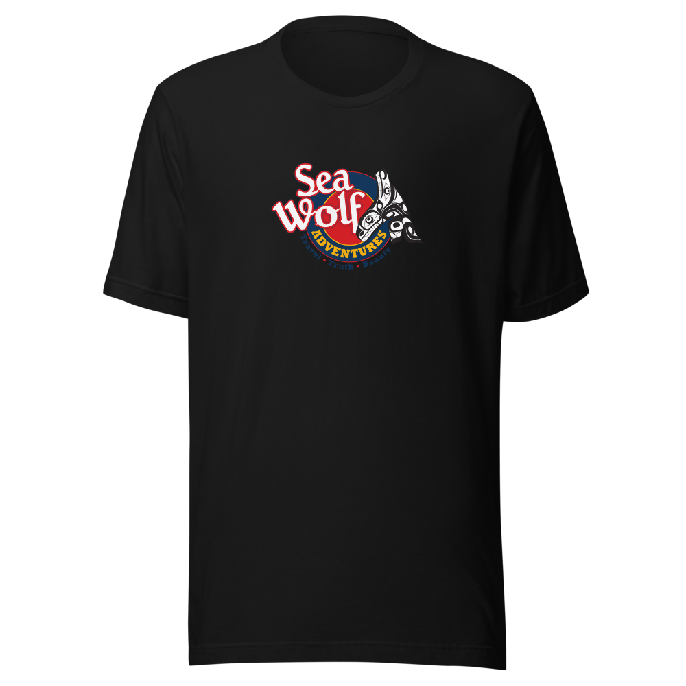 Sea Wolf Crest Tee — Black