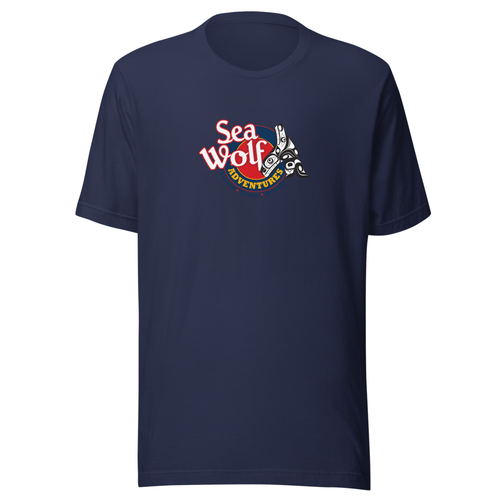 Sea Wolf Crest Tee — Navy